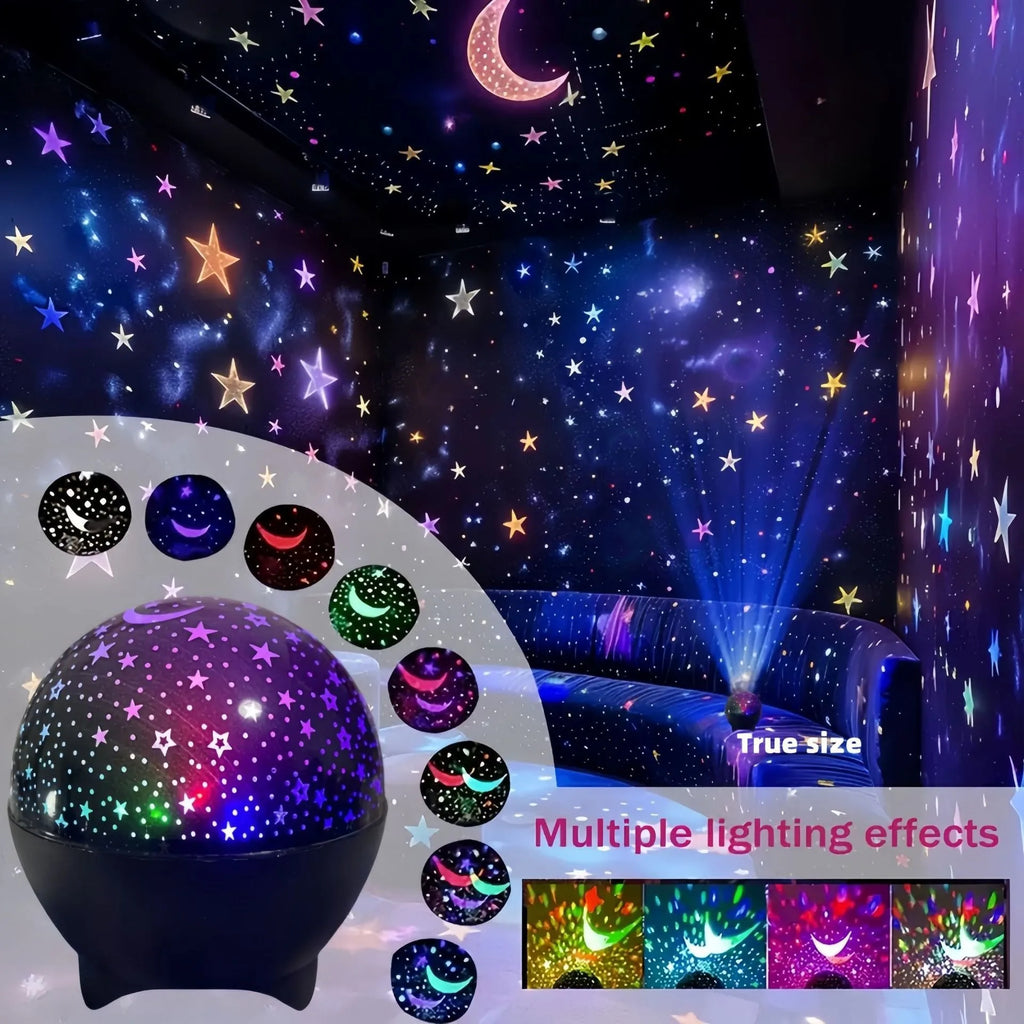 Proyector de luna y galaxia