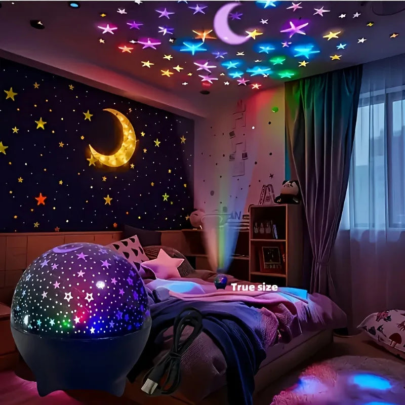 Proyector de luna y galaxia